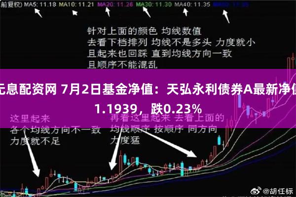 无息配资网 7月2日基金净值：天弘永利债券A最新净值1.1939，跌0.23%