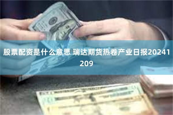 股票配资是什么意思 瑞达期货热卷产业日报20241209