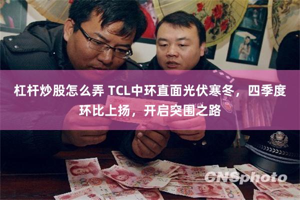 杠杆炒股怎么弄 TCL中环直面光伏寒冬，四季度环比上扬，开启突围之路